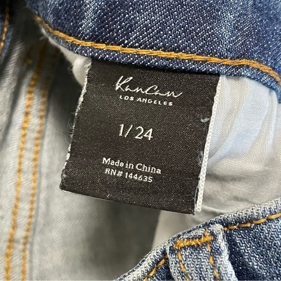 KanCan Women’s Mid Rise Jeans Distressed Ripped Medium Wash Sz 1/24 NWT. - Picture 6 of 10
